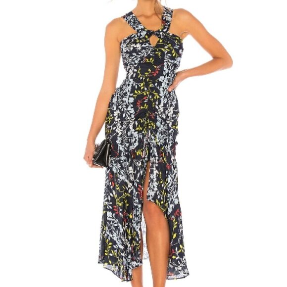NWT Tanya Taylor 100% Silk Floral Vine Sancia Dress - Picture 1 of 12